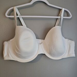 CACIQUE Shaping Solution Best Kept Secret White Underwire Bra Size 46D